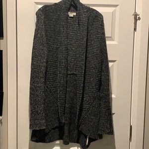 Kenzie charcoal open cardigan